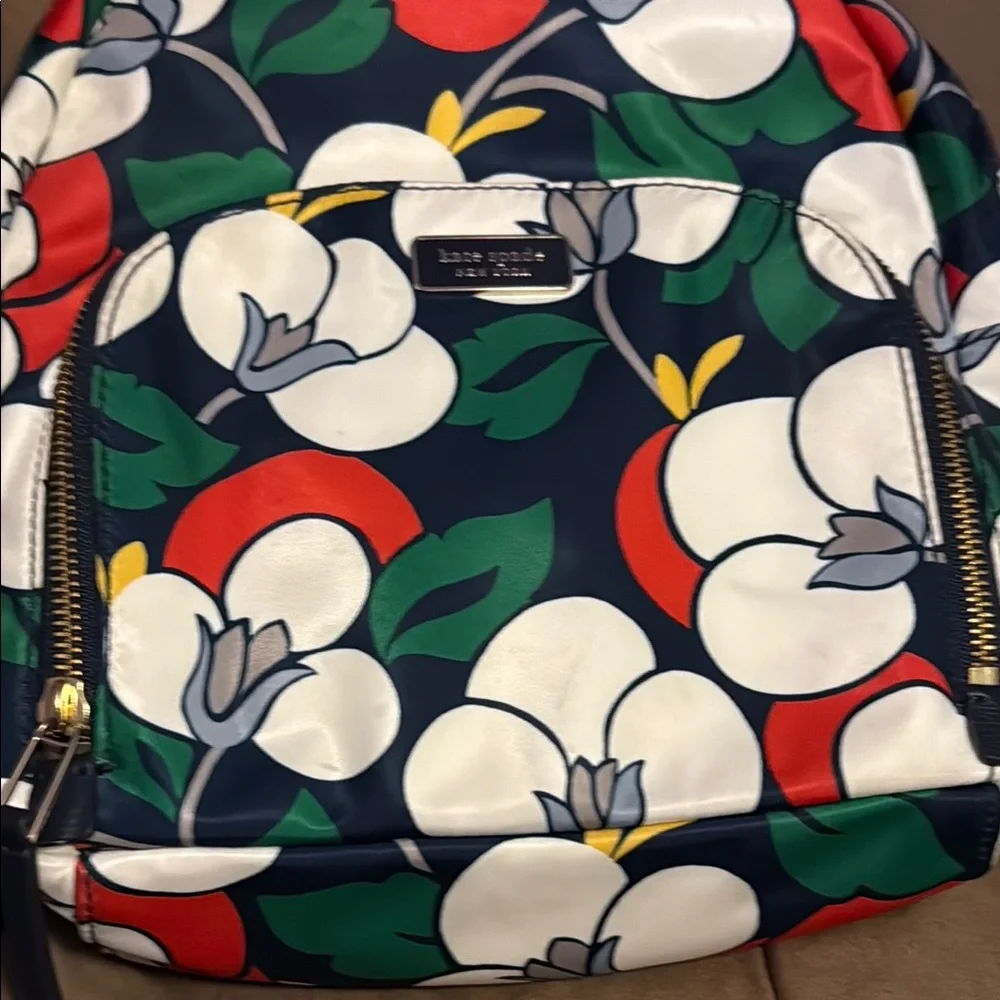 NWOT-Kate Spade Dawn Breezy Floral Backpack - Blue and Red